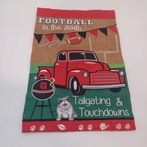 Georgia Bulldogs yard garden flag 12x18in Embroidered tailgating touchdowns